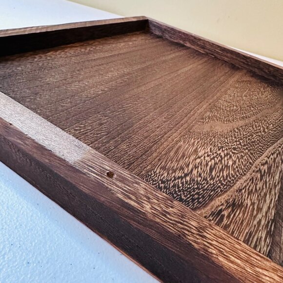 Set Of 2 Rustic Farmhouse Wooden Trays With Handles - Assembly Required - Picture 11 of 11